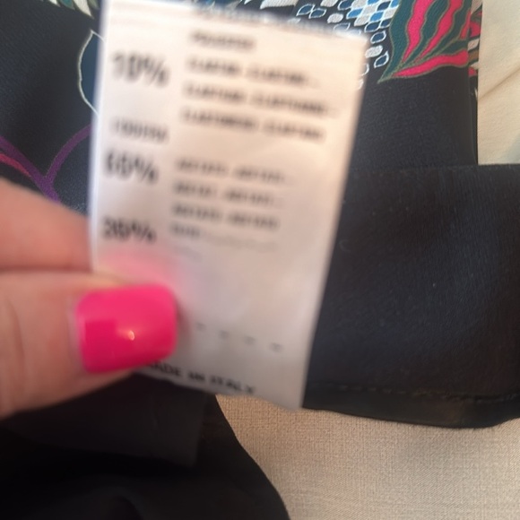 Mariella Rosati Italian size 48 xl business casual wide leg  dressy poly elaste - Picture 7 of 9